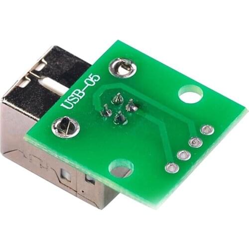 2 X Usb Type B Female Socket Breakout Board 2.54Mm Pitch Adapter Connector