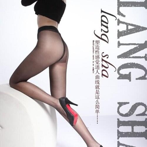 2pair!Women Tights T Ultra-thin Translucent Sexy Exotic Temptation 15D Core-spun Yarn Pantyhose Crotch Rompers Stockings
