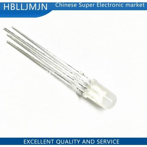 20pcs The mist is Yin tetrapod 5MM full-color LED light emitting diode light controllable RGB full color RGB