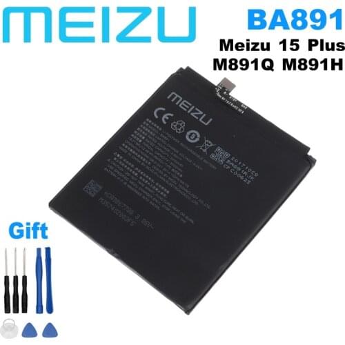 3500mAh BA891 Original Replacement Mobile Phone Battery For Meizu 15 Plus 15+ MeiLan 15Plus M891Q M891H Smartphone Batteries