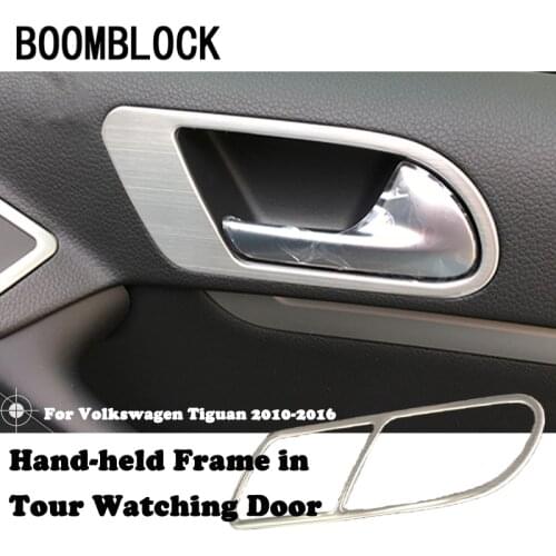 4pcs For VW Tiguan 2010 2011 2012 2013 2014 2015 2016 Stainless Steel Stickers Door Handle Bowl Frame Covers Accessories