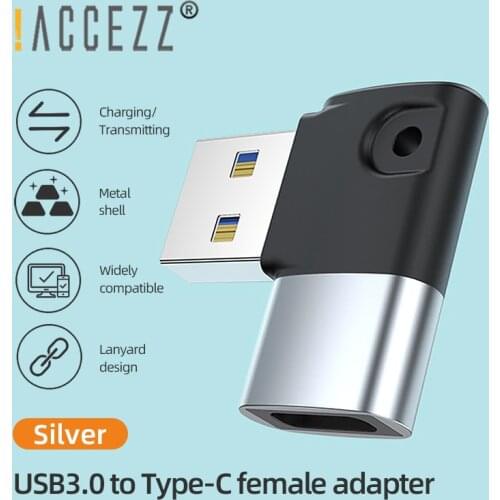 !ACCEZZ USB OTG Male to Type C Female Adapter Type-C Cable Converter Charge Data Sync For Macbook Pro Samsung S20 Xiaomi Laptop