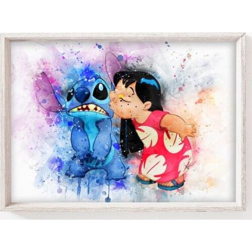 Lilo & Stitch 5D Diamond Painting Disney Mosaic Diamond Embroidery Full Drill Cross Stitch Kits DIY Home Decor for Kids Gift