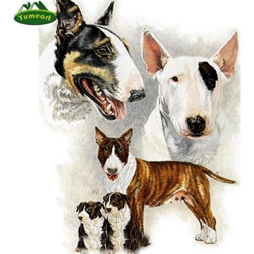 Diamond Mosaic Pit Bull Terrier 5d Diy Diamond Painting Cross Stitch Kit Diamond Embroidery Sale Animals Dog Cute Pets,walll Art