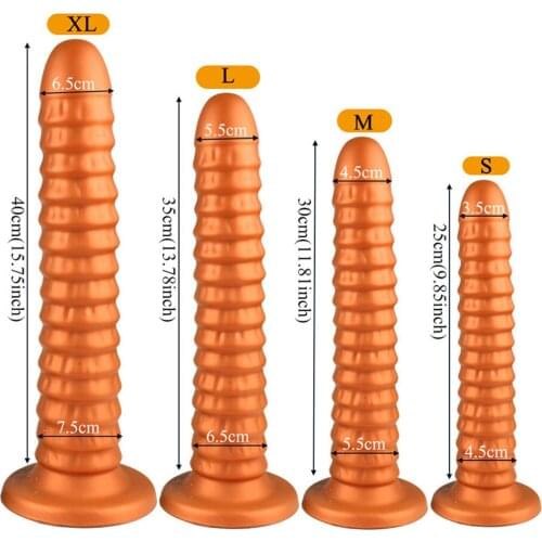 Big Anal Dildo Sex Toys For Women Screw Thread Vagina Massager Female G-spot Stimulator Anal Toys For Men Prostate Massager