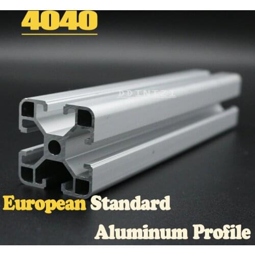 CNC 3D Printer Parts European Standard Anodized Linear Rail Aluminum Profile Extrusion 4040 for DIY 3D printer 900mm to 1500mm