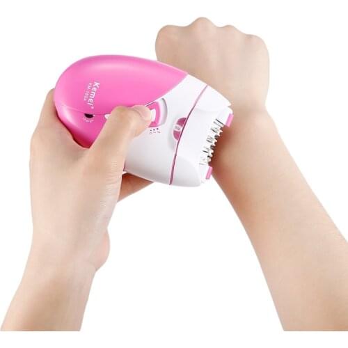 Kemei Lady Epilator Shaving Plucking Bikini Painless Body Body Hair Removal Face Underarm for Women Hair Remover Machine 35D