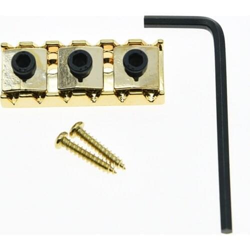 KAISH 42mm Gold Guitar Locking Nut Guitar String Lock Fits Electric Guitar Tremolo