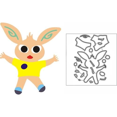 New Running Rabbit Animal Craft Embossing Mold 2021 Metal Cutting Dies for DIY Decor Scrapbooking Album Card Making No Stamps