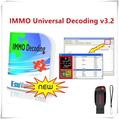 Hot Sell EcuVonix 3.2 IMMO Universal Decoding V3.2 Remove IMMO Off + Keygen Unlimited Crack