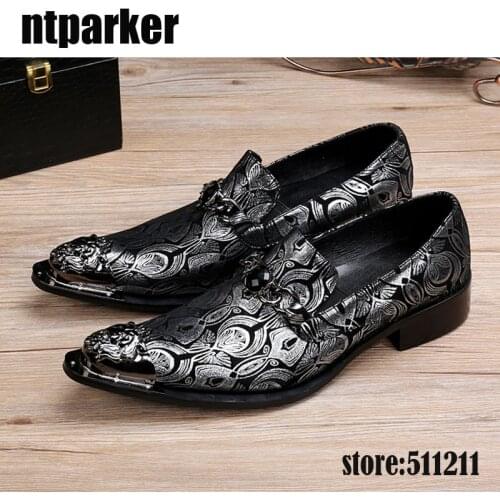 Ntparker italian oxfords for men black genuine leather mens pointed toe dress shoes high heel luxury shoes men size12