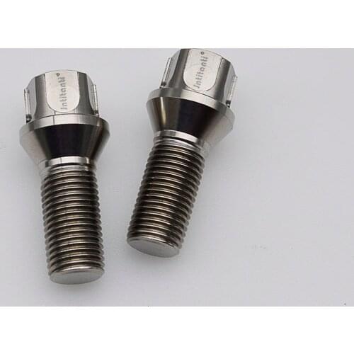 China factory supply high performance strong 60 degree cone seat Gr.5 titanium alloy lug bolts M14*1.5*28