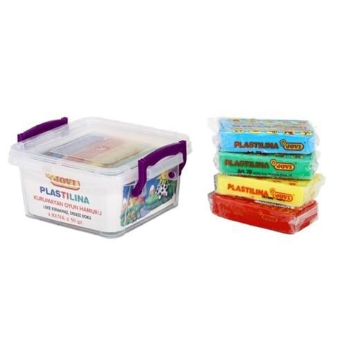 Jovi 4 Color 50 Gram Plastilina Kurumayan Plasticine In the box
