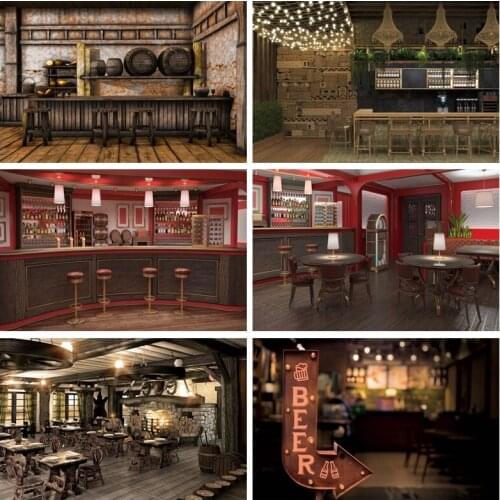 Music Jukebox Old Retro Bar 80s Pub Classic Photocall Photography Backdrop Personalized Photographic Background For Photo Studio