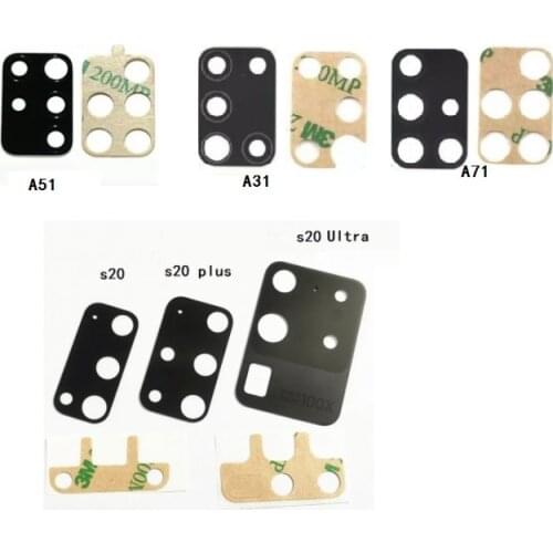 10PCS Rear Back Camera Glass Lens Cover For Samsung Galaxy S20 FE Pro Ultra A11 A21 A31 A41 A51 A71 with Ahesive Sticker