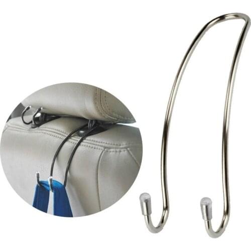 Multi-Functional Stainless Steel Hook Hidden Utility Vehicle On The Car Seat Back Hook Purse Cloth Grocery Storage Auto Fastener