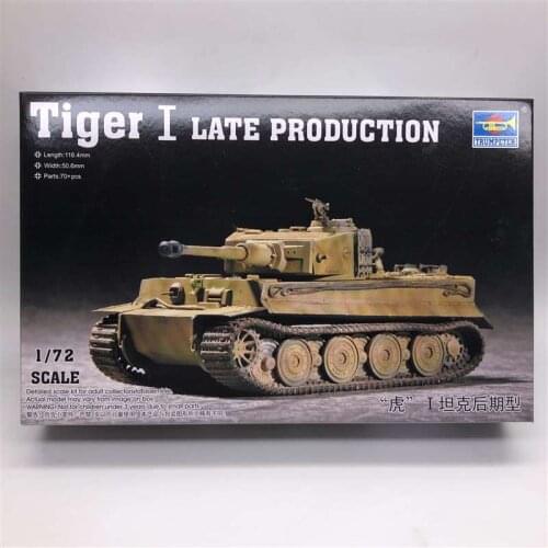 Military Assembly Model Armored Car Military Vehicle 1:72 World War II German Tiger I Tank Late