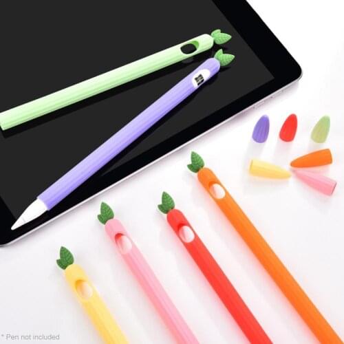 Soft Silicone Cute Vegetables Shape Protective Case Cover for Apple Pencil 1/2