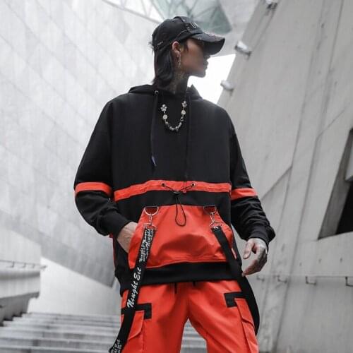 New 2020 Hoodie Sweatshirt Mens Hip Hop Punk Pullover Streetwear Casual Harajuku Hip Hop Clothing ABZ677