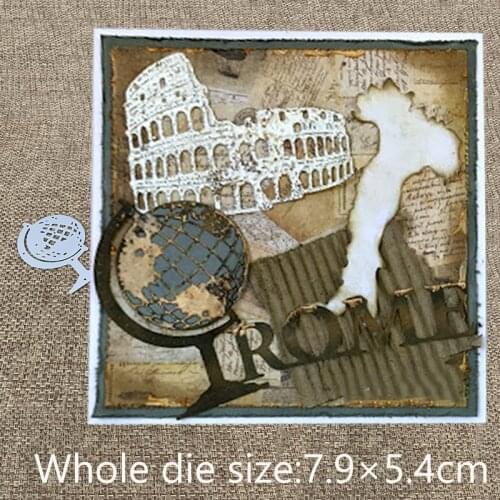 New Design Craft Metal Cutting Die die cuts world atlas globe decoration scrapbooking Album Paper Card Craft Embossing die cuts