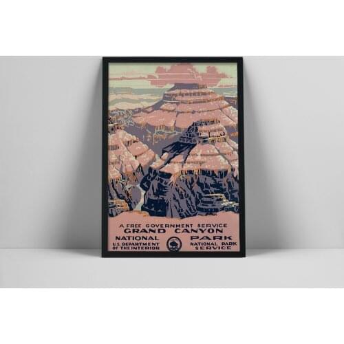 National Treasure Grand Canyon Canvas Painting Poster National Park Mountain Travel Landscape Modern Art Home Decorate Pictures