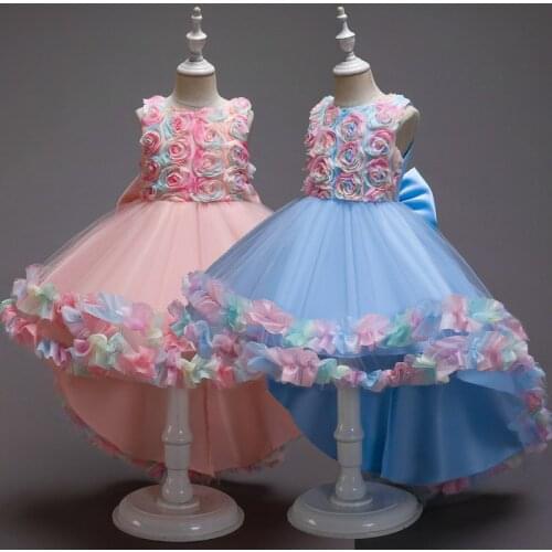 Flower Girls Dresses Beautiful Holy Communion Dresses Lace Beaded Puffy Ball Gown Wedding Party Prom Pageant Petals Frocks