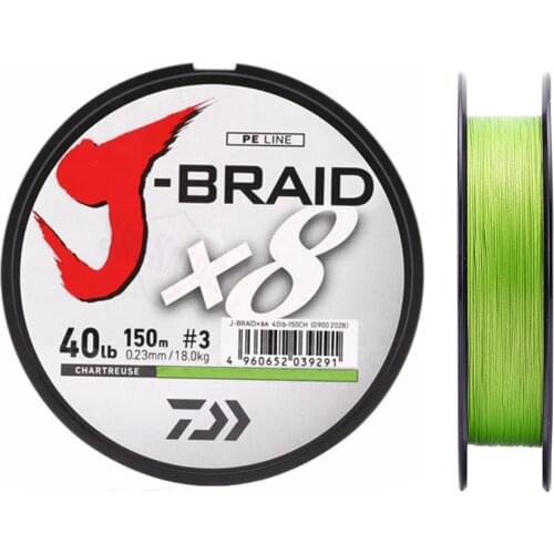 Daiwa Original 8 Braided Fishing Line Length 150M 10-60lb PE Line Fishing Tackle Braided Line Made in Japan Pesca