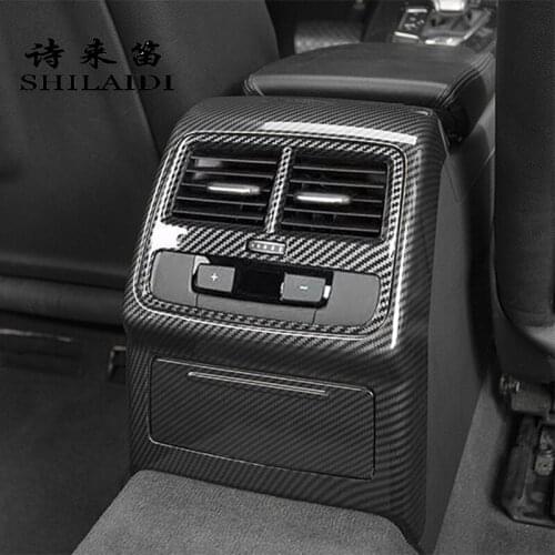 Carbon fiber Steering Wheel Buttons Frame Decoration Cover Stickers Trim For Audi A4 B9 A5 Car Styling Interior Auto Accessories