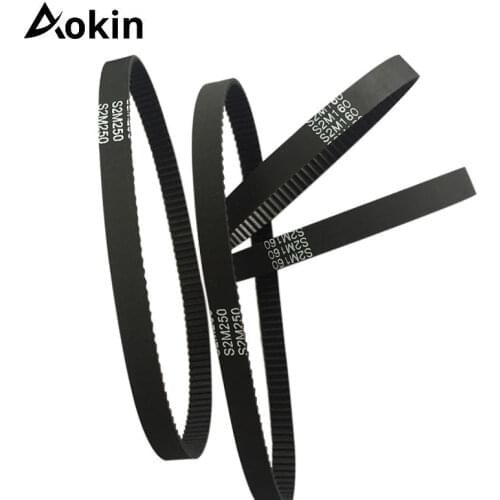 GT2 Closed Loop Timing Belt Rubber 2GT 6mm 3D Printers Parts 110 160 200 280 400 610 852 1220 mm Synchronous Belts Part