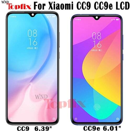 Super AMOLED For Xiaomi Mi CC9 LCD Display Touch Screen Xiaomi CC9e LCD Mi A3 LCD Assembly Replacements Parts