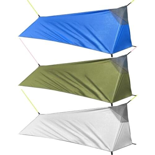 1 Person Tent outdoor Portable Canopy Ultralight Camping Tent 210D Oxford cloth waterproof Rodless Tent 220X70X60 cm