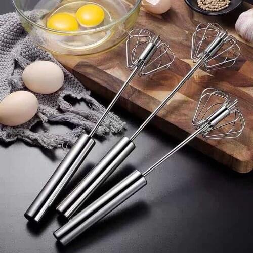 Stainless Steel Whisk Household Semi-automatic Kitchen Whisk Household Multifunctional Egg White Stainless Steel Blender