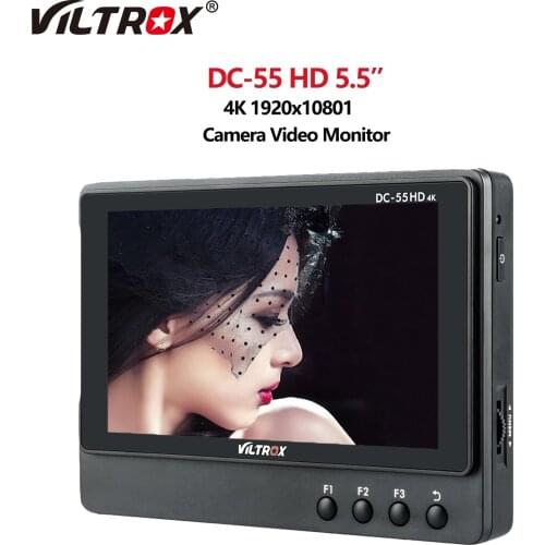 Viltrox DC-55HD 5.5 Inch on Camera DSLR Video Field Monitor IPS HD Screen Focus Assist Support 4K 1920x1080 HDMI Input Display