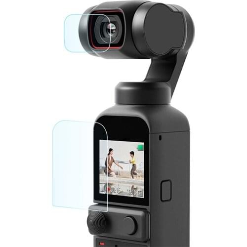 Tempered Glass Screen Protector Cover For DJI OSMO Pocket 2 Handheld Gimbal Action Camera Lens LCD Screen Protection Film Case