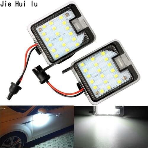 2x Car Led Side Mirror Light Rear View Mirror Welcome Light Puddle Light For Kuga Focus