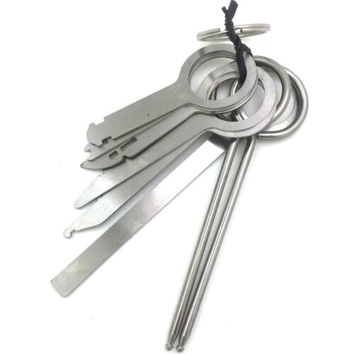 8Pcs Car audio disassembly tool sound key Kit Electrical Terminal Remover Key Pin Wire Connector Extractor Tools