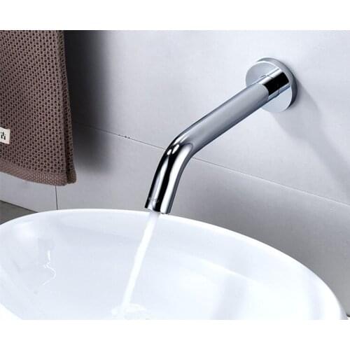 Free ship wall mounted bathroom basin sink sensor faucet Automatic tap deck mounted single hole