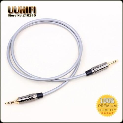 Hifi 3.5mm To 3.5mm Jack Stereo TRS(male) MPS-X7 OCC AUX Audio Cable 0.5M / 1M / 2M / 3M / 5M