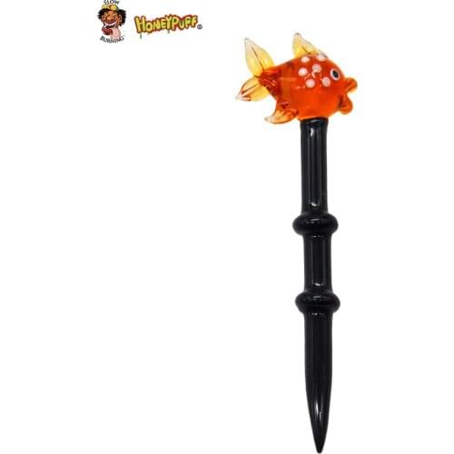 HONEYPUFF Premium Glass Dabbler 5.43 Inch Wax Dab Tool Colorful Thick Pyrex Dabber Tools Quartz Banger Nails Dab Rigs Wholesale