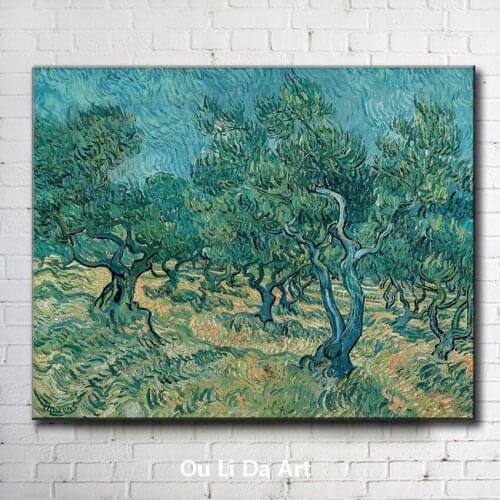 Impression Van cypress forest scenery canvas printings oil painting printed on canvas home wall art decoration picture no frame