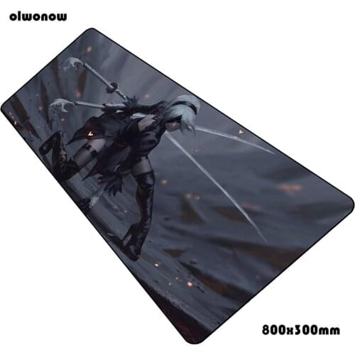 Nier mousepad 800x300x3mm thickess Computer mouse mat gamer gamepad gamer locked edge gaming mousemat desk pad office padmouse