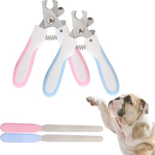 Hot Professional Pet Nail Clippers Cutter Dog Cat Stainless Steel Clippers Pet Claw Nail Scissors Trimmer Grooming Supplies
