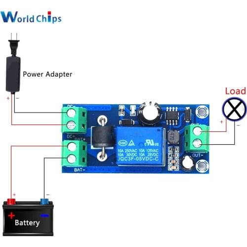 Power-OFF Automatic Switching Module UPS Board DC 5-48V Lithium Battery Uninterruptible Power Supply For Emergency Power Cut-off