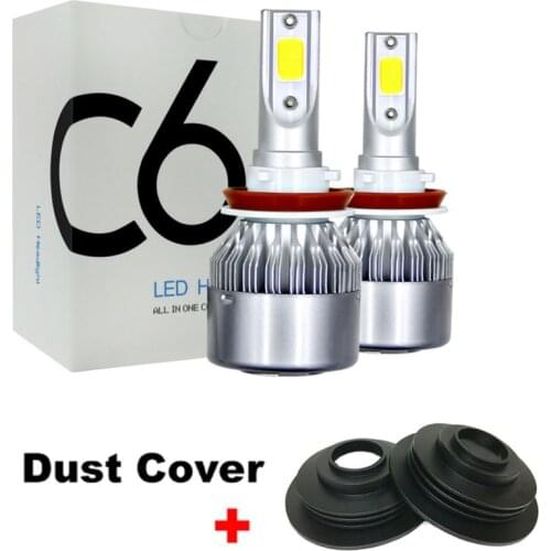 Muxall Super Bright Car Headlights H7 LED H4 H1 H3 H11 9005 HB3 9006 HB4 Led Auto 8000LM Automobiles Headlamp 6500K Dust Cover