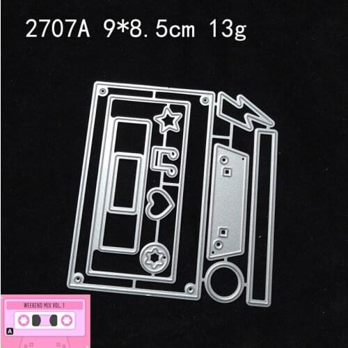 2021 New Tape Heart Shape Metal Cutting Dies DIY Scrapbooking Embossing Paper Photo Frame Stamps Craft Template Mould Stencils