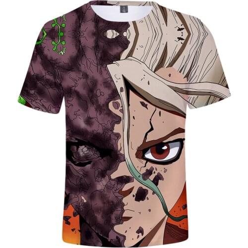 New arrive Suitable Popular dr.stone boys girls 3D T shirt Summer Men Women dr.stone Tees 3D t shirt pullover Short Sleeves tops