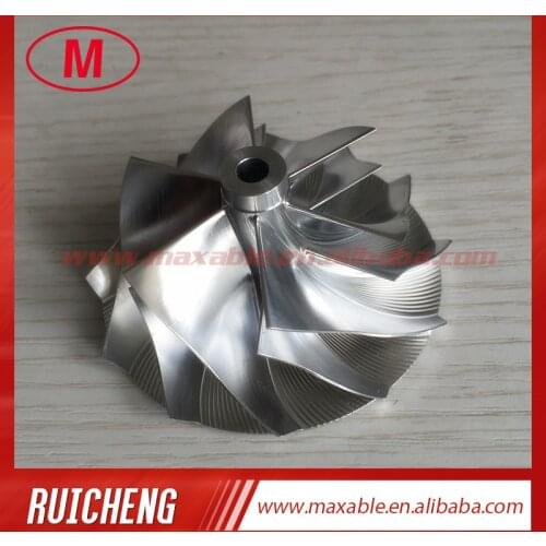 RHF5 49.50/63.80mm 6+6 blades high performance turbo turbocharger aluminum 2618/Billet/milling compressor wheel