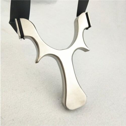 New catapult hunting high quality stainless steel TTF slingshot with rubber band outdoor shooting game sling shot