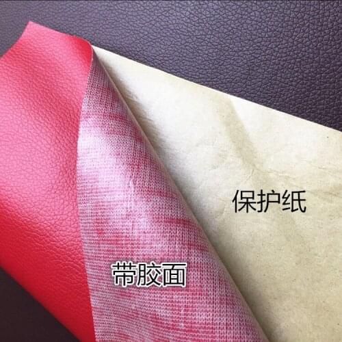 137cm*100cm Back Glue Self-adhesive Leather Pvc Synthetic Leather Fabric DIY Soft and Hard Bag Sofa Repair Background Decoration