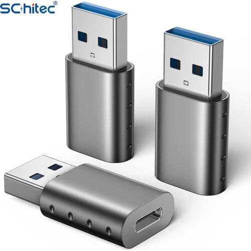 Schitec Universal USB To Type C Adapter for Android Mobile Mini Type-C Jack Splitter Smartphone USB C Connectors OTG Converter